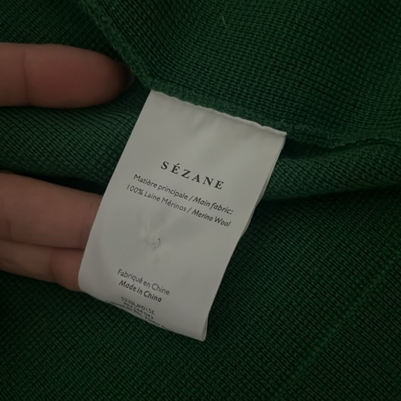 Green Sezane Betty Cardigan - Picture 5 of 6